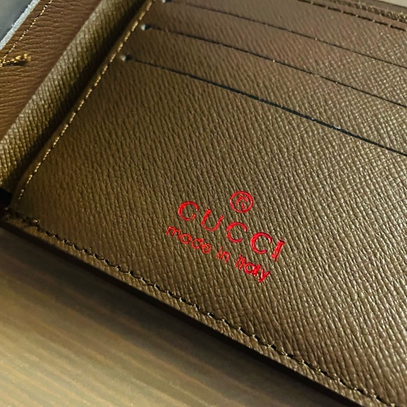Men’s GG Wallet New In Package BOX Signature Canvas Leather - Picture 2 of 3